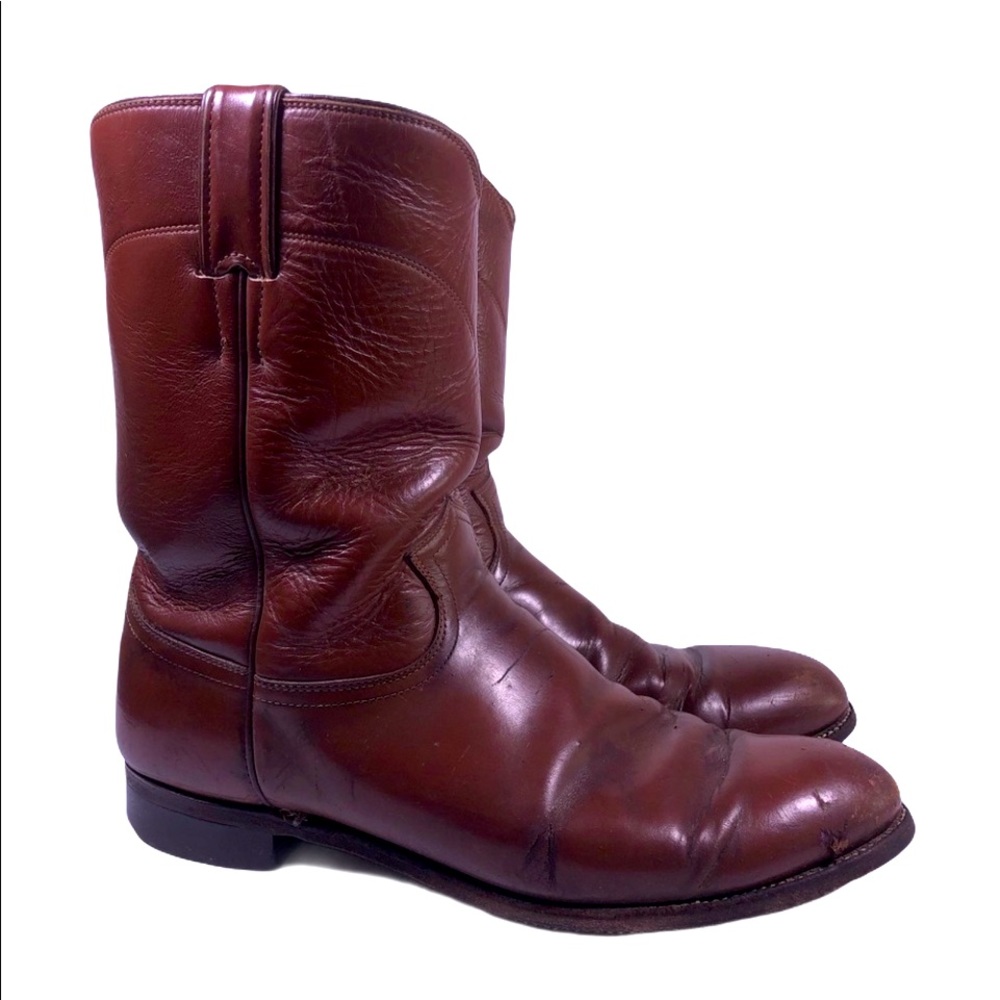 Vintage Justin Leather Cowboy Boots